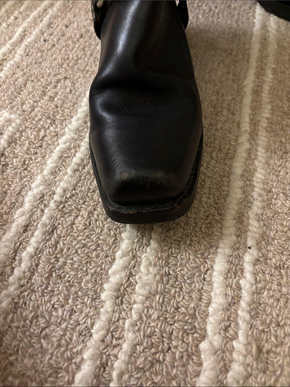 Frye Black Leather Harness Boots - Picture 5 of 6